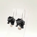 Petal Cluster Drop Earrings - Graphite