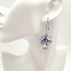 Petal Cluster Drop Earrings - Lavender