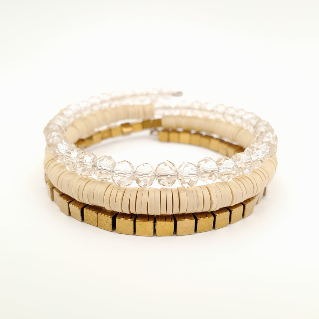 Rani Coil Bracelet - Stone