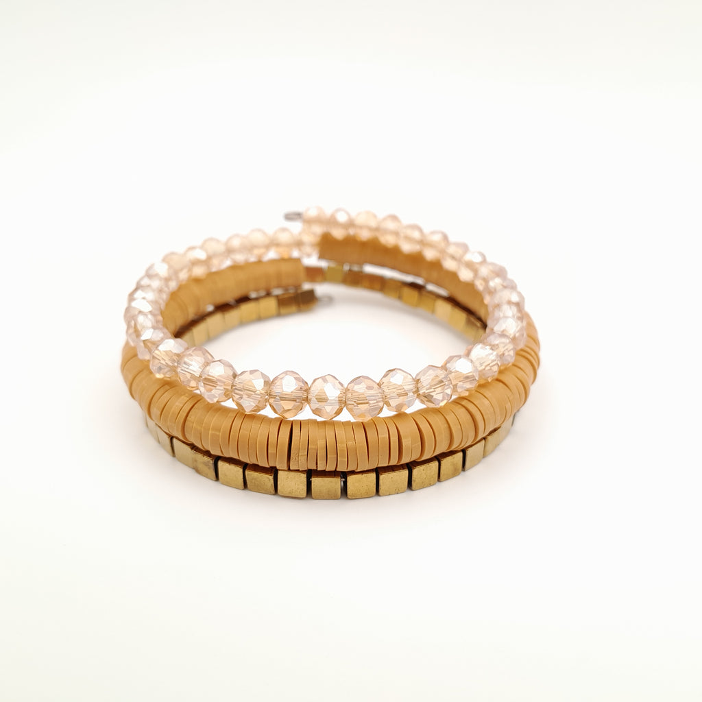 Rani Coil Bracelet - Mustard