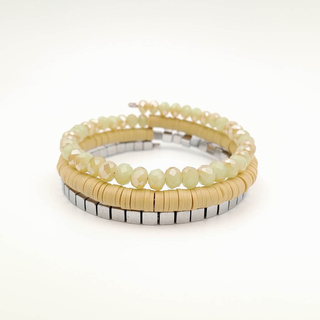 Rani Coil Bracelet - Chartreuse