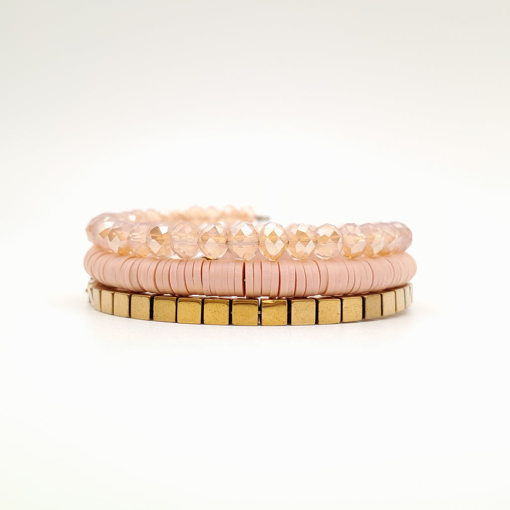 Rani Coil Bracelet - Salmon