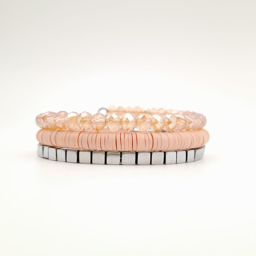 Rani Coil Bracelet - Salmon