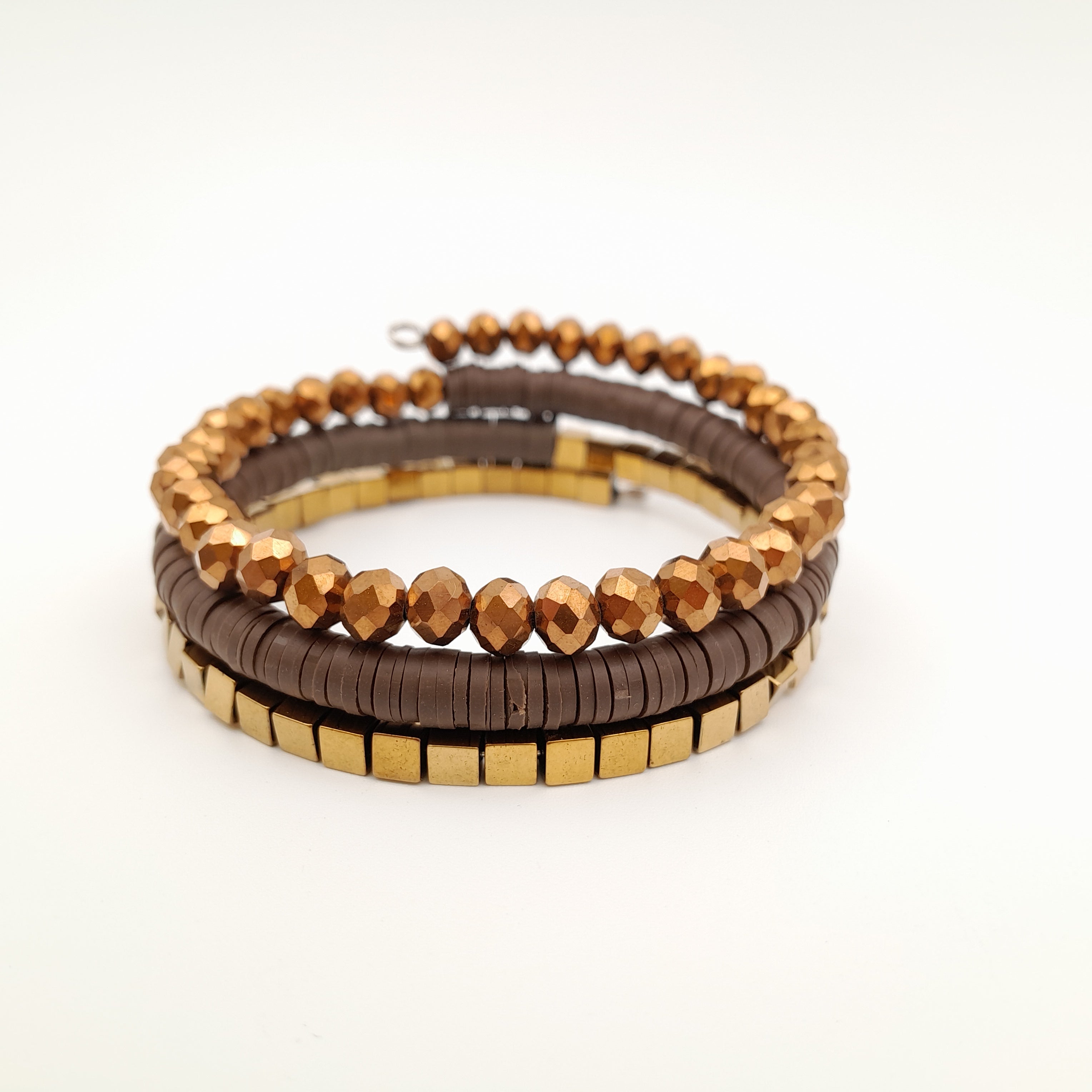 Rani Coil Bracelet - Chocolate