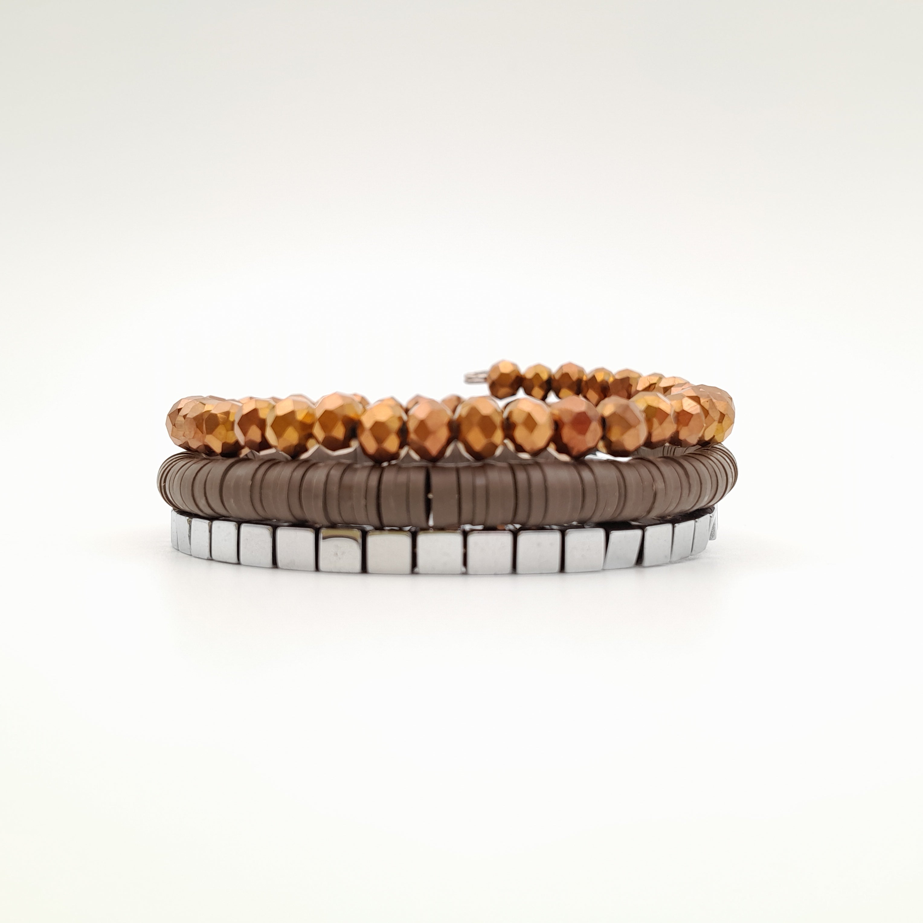 Rani Coil Bracelet - Chocolate