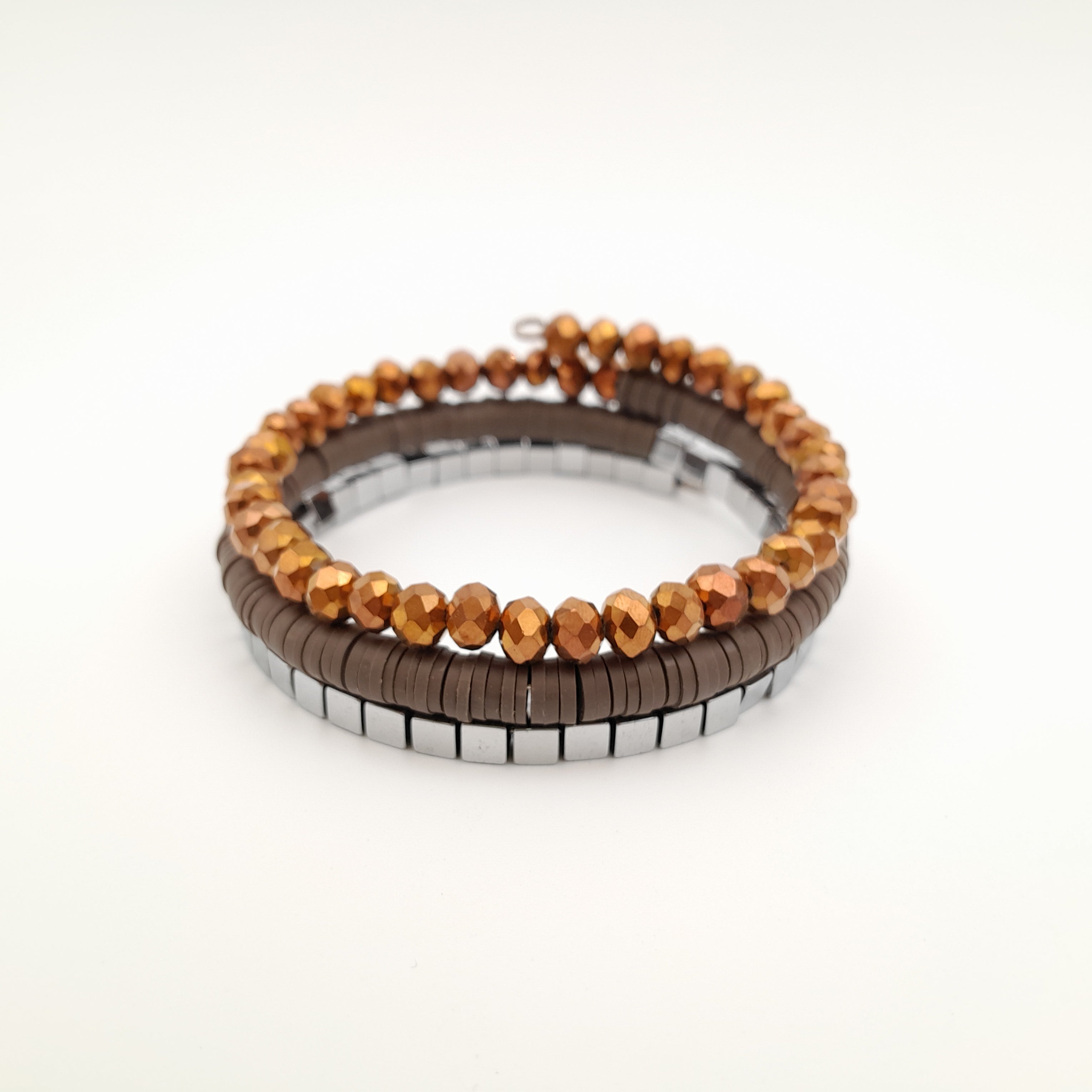Rani Coil Bracelet - Chocolate