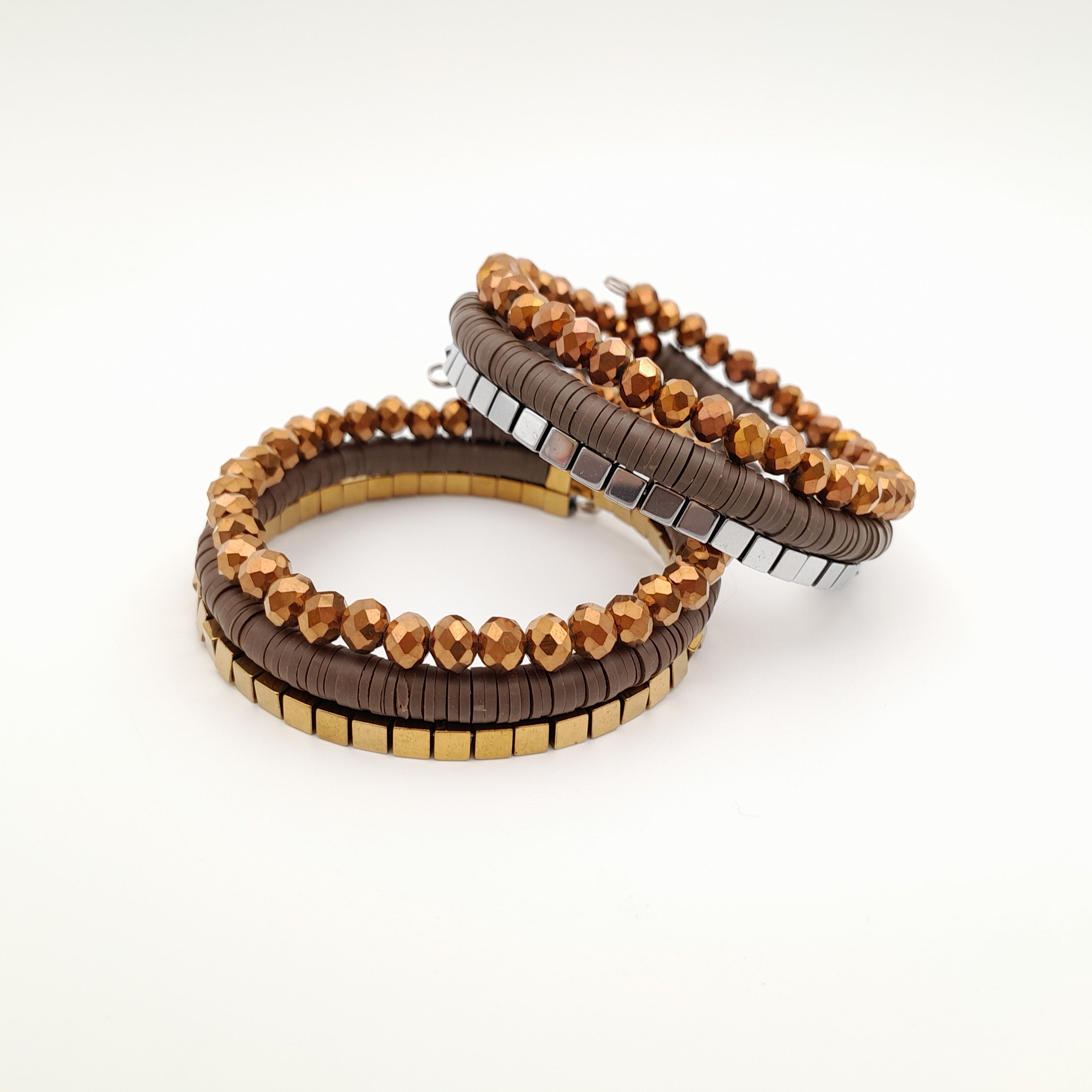 Rani Coil Bracelet - Chocolate