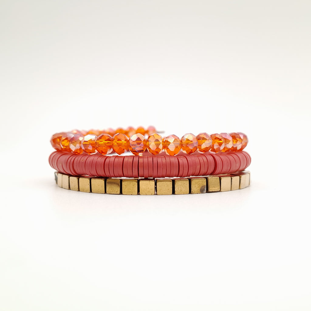 Rani Coil Bracelet - Orange