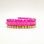 Rani Coil Bracelet - Hot Pink