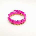 Rani Coil Bracelet - Hot Pink