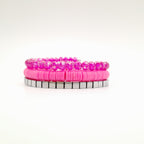 Rani Coil Bracelet - Hot Pink
