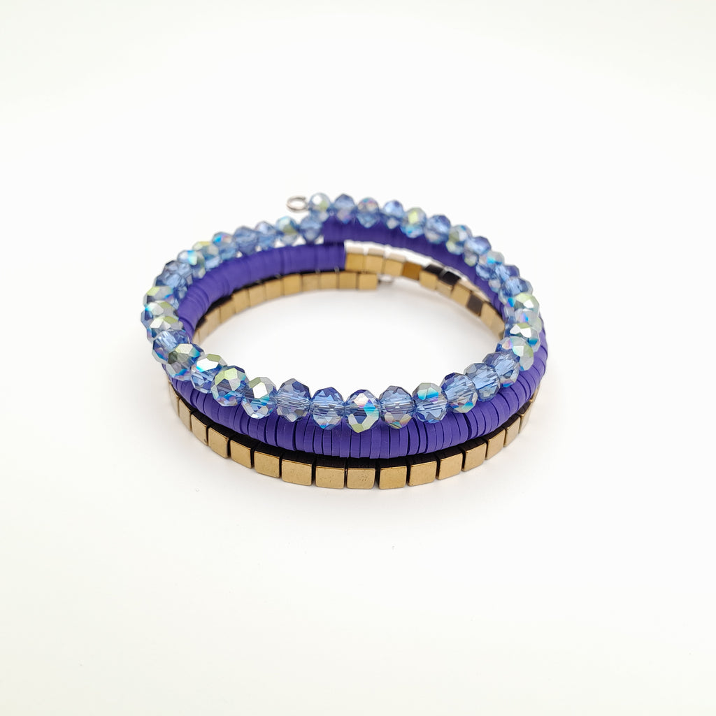 Rani Coil Bracelet - Royal Blue