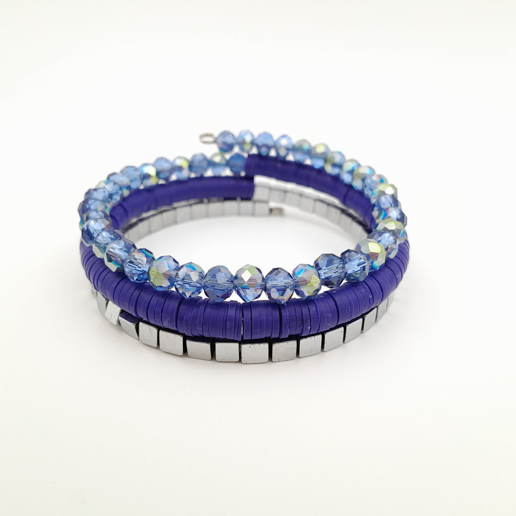 Rani Coil Bracelet - Royal Blue