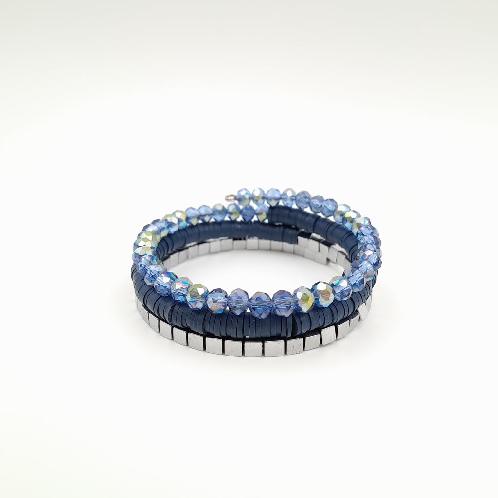 Rani Coil Bracelet - Navy