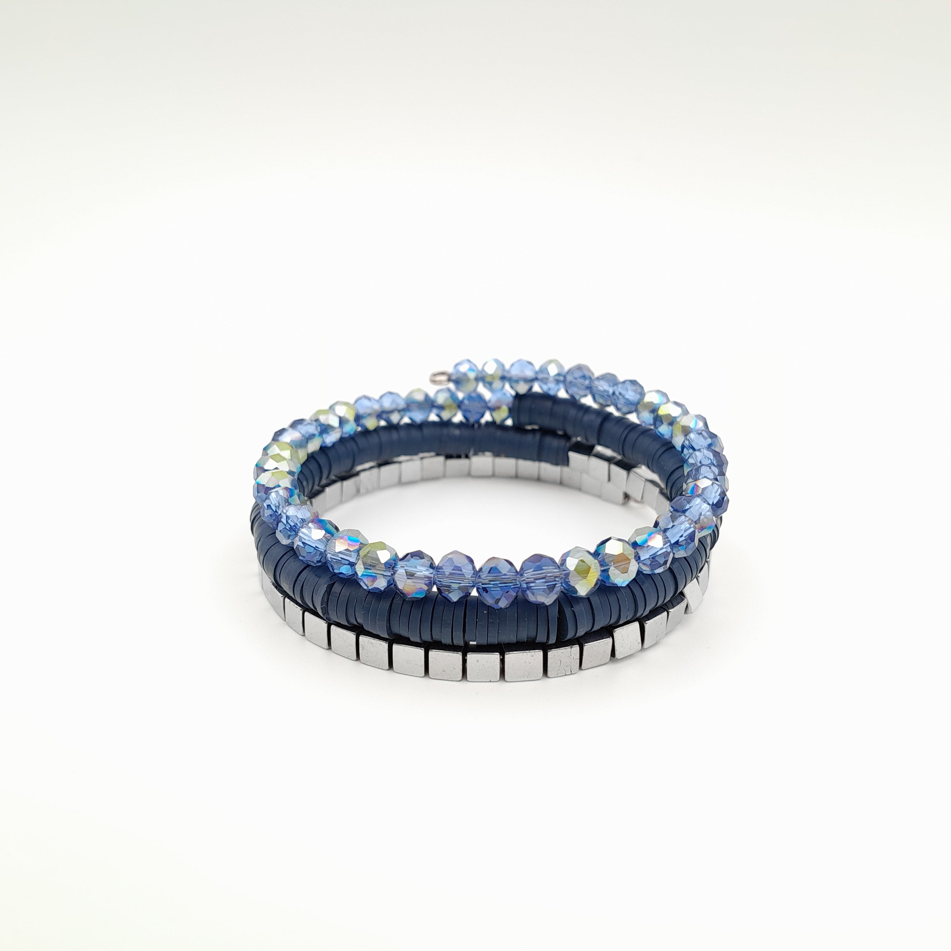 Rani Coil Bracelet - Navy