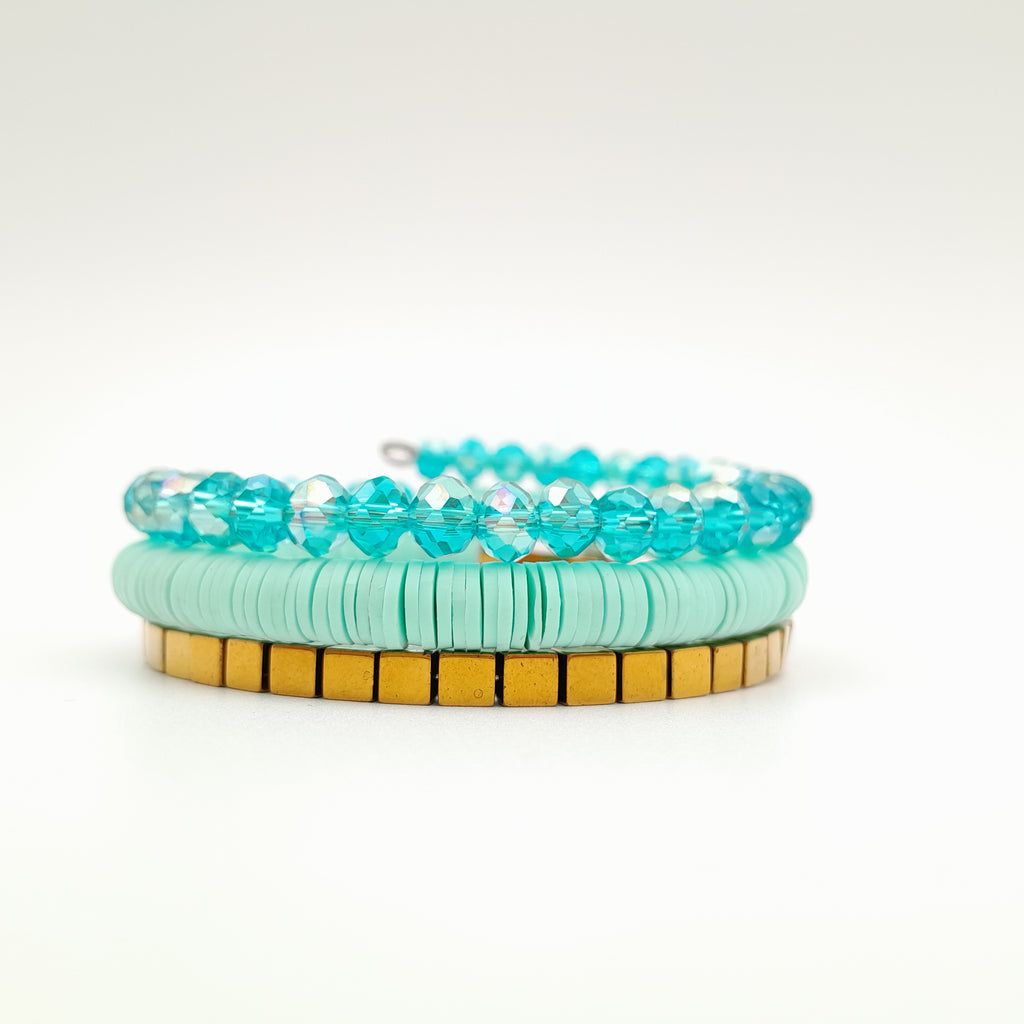 Rani Coil Bracelet - Turquoise
