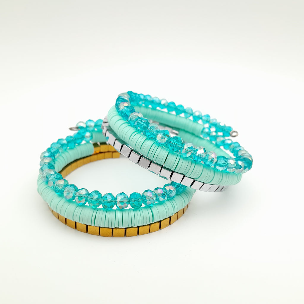 Rani Coil Bracelet - Turquoise