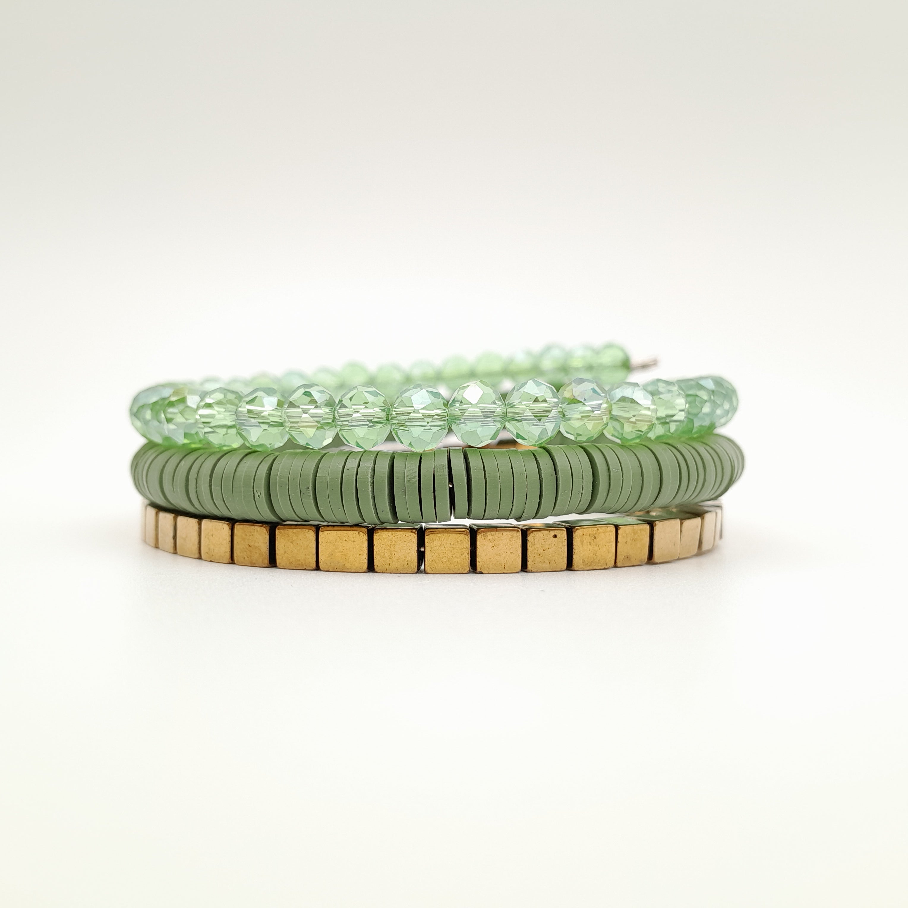 Rani Coil Bracelet - Sage