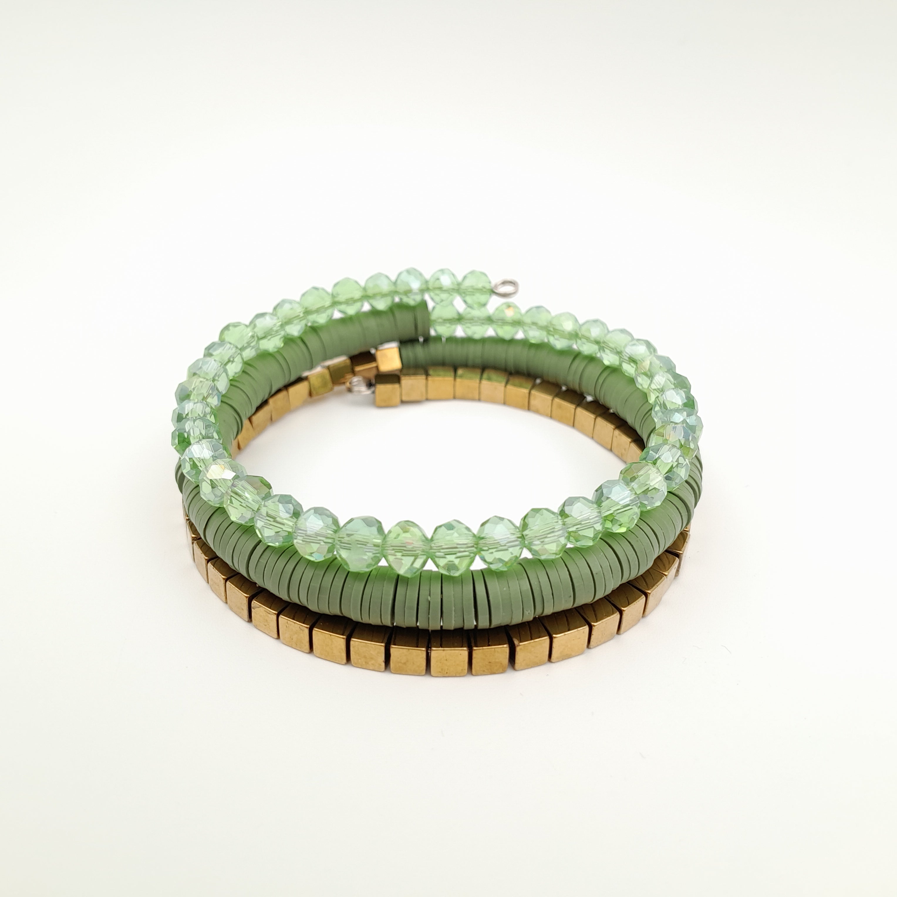 Rani Coil Bracelet - Sage