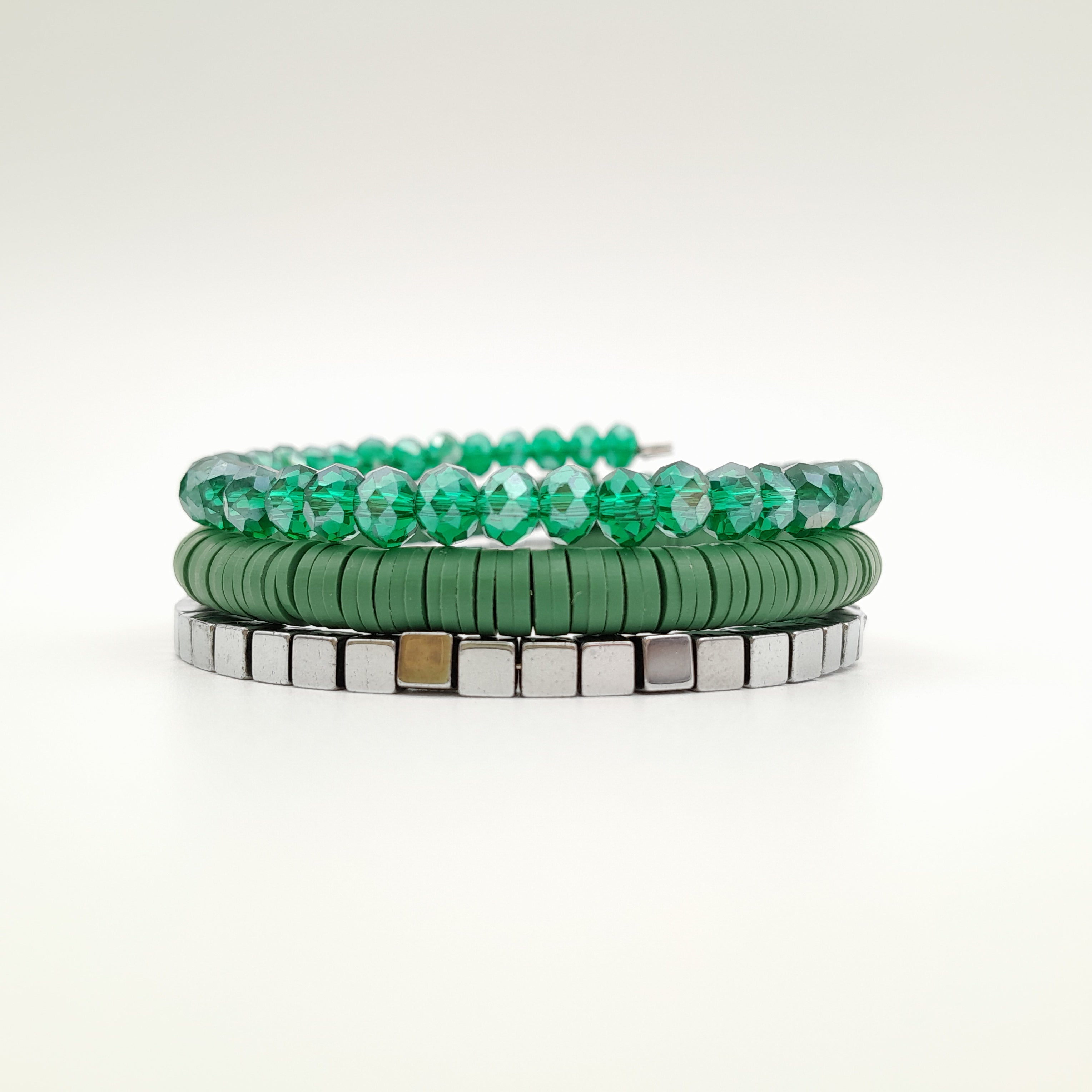 Rani Coil Bracelet - Emerald