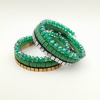Rani Coil Bracelet - Emerald