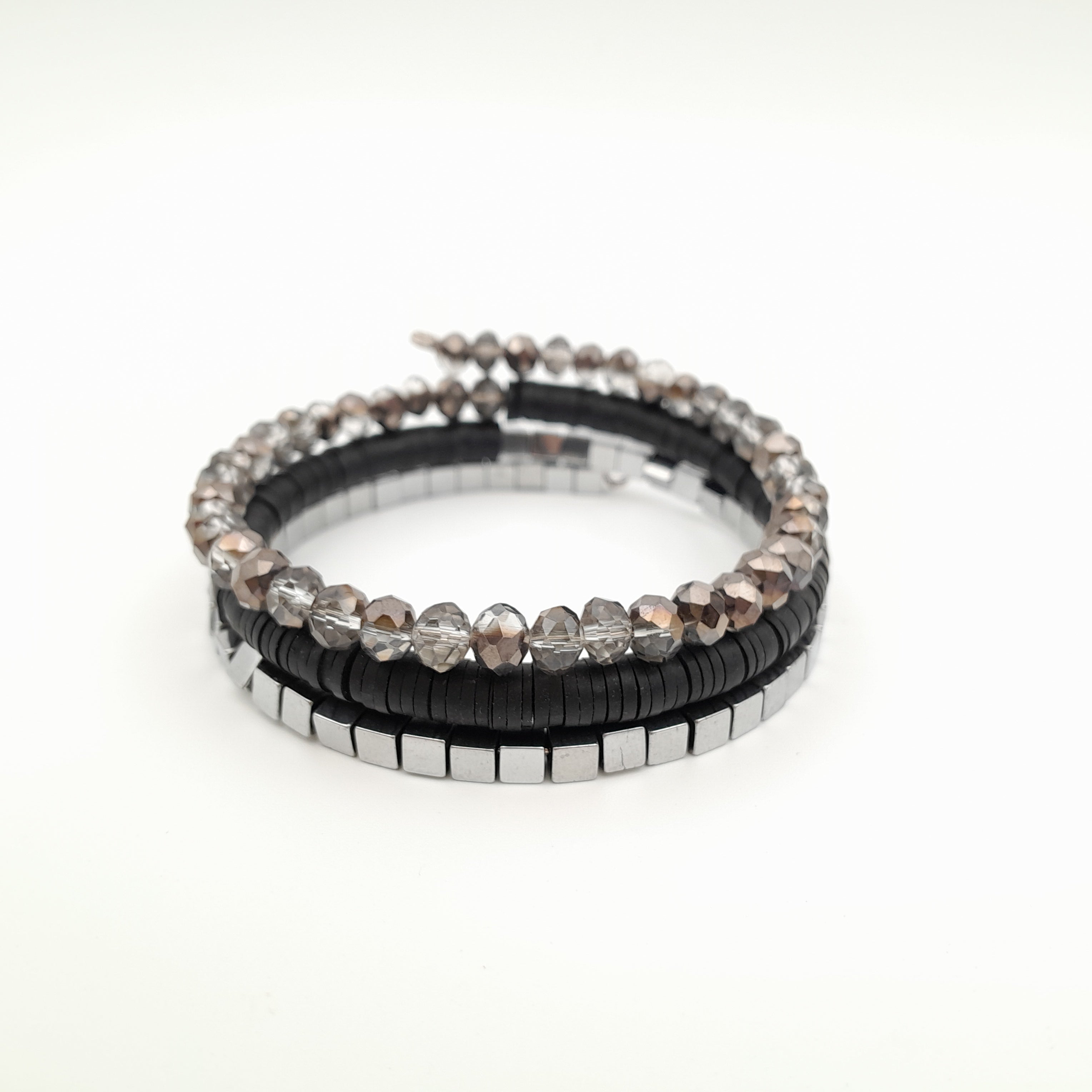 Rani Coil Bracelet - Graphite