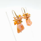 Gemstone Drop Earrings - Carnelian