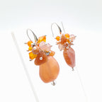 Gemstone Drop Earrings - Carnelian