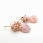 Gemstone Drop Earrings - Apricot Agate