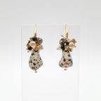 Gemstone Drop Earrings - Dalmatian Jasper