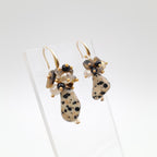 Gemstone Drop Earrings - Dalmatian Jasper
