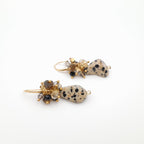 Gemstone Drop Earrings - Dalmatian Jasper