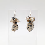Gemstone Drop Earrings - Dalmatian Jasper