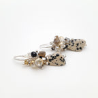 Gemstone Drop Earrings - Dalmatian Jasper