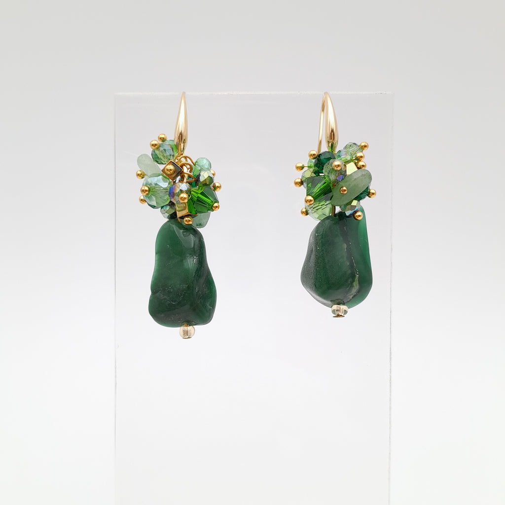 Gemstone Drop Earrings - Buddstone