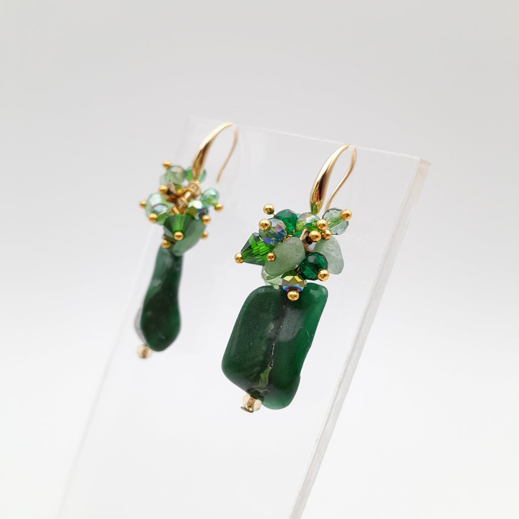 Gemstone Drop Earrings - Buddstone