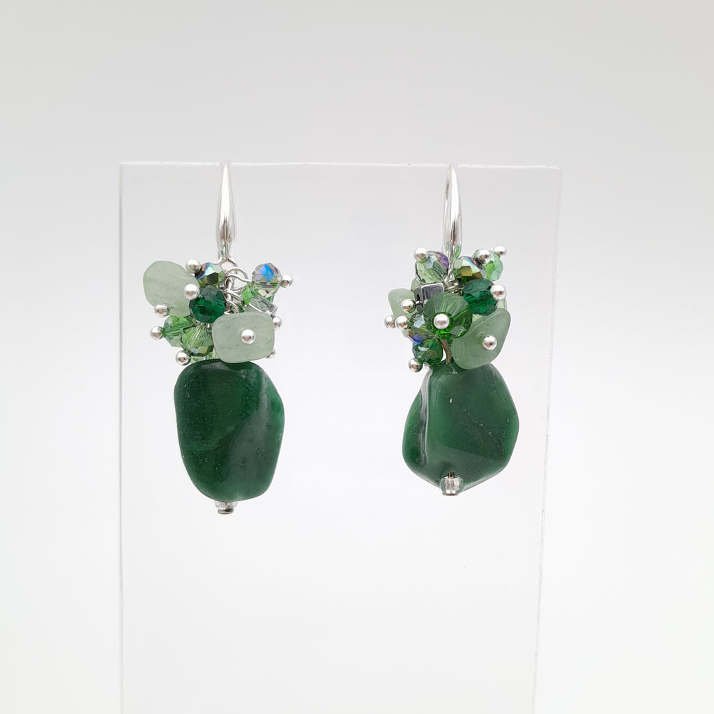 Gemstone Drop Earrings - Buddstone