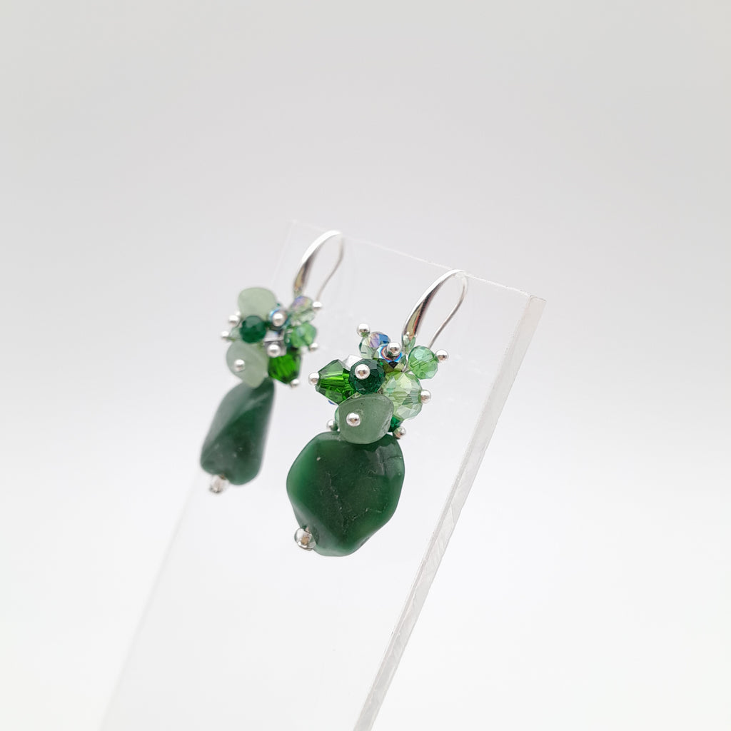 Gemstone Drop Earrings - Buddstone