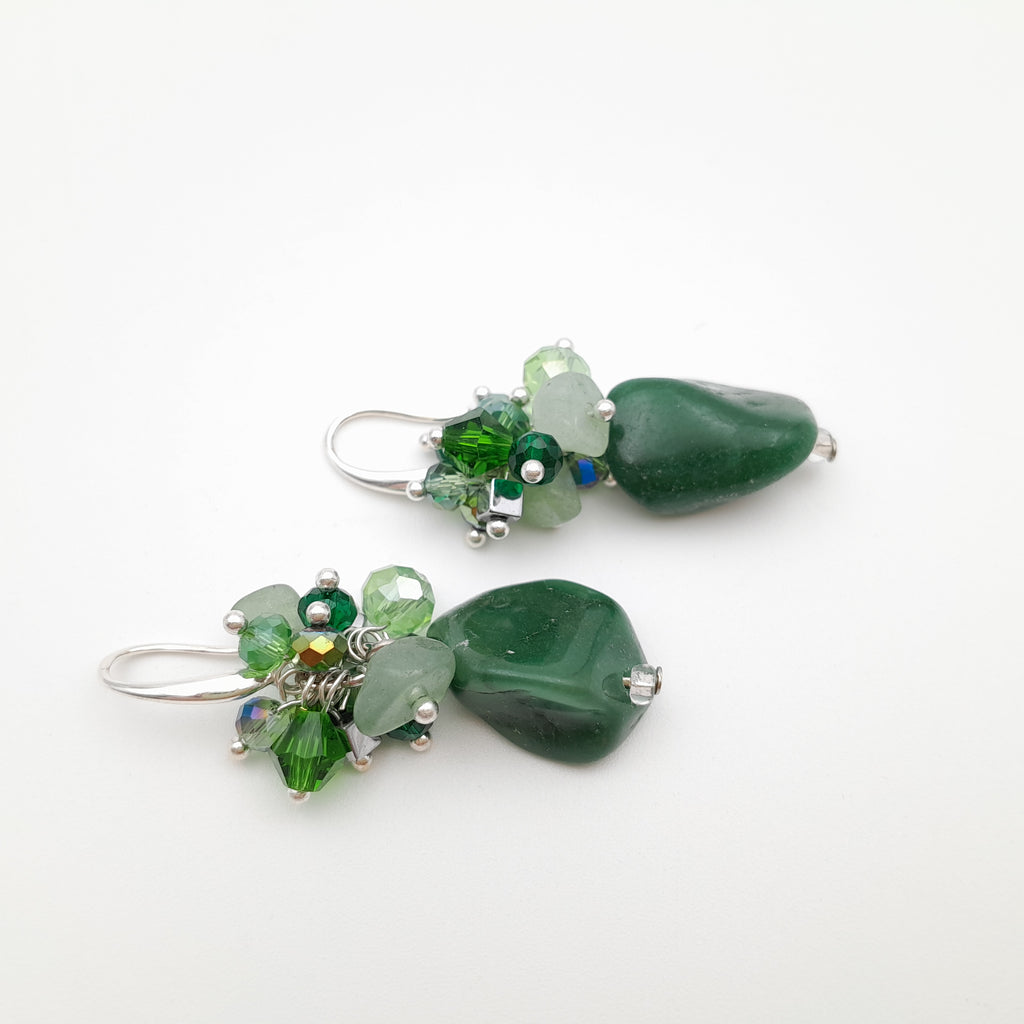 Gemstone Drop Earrings - Buddstone