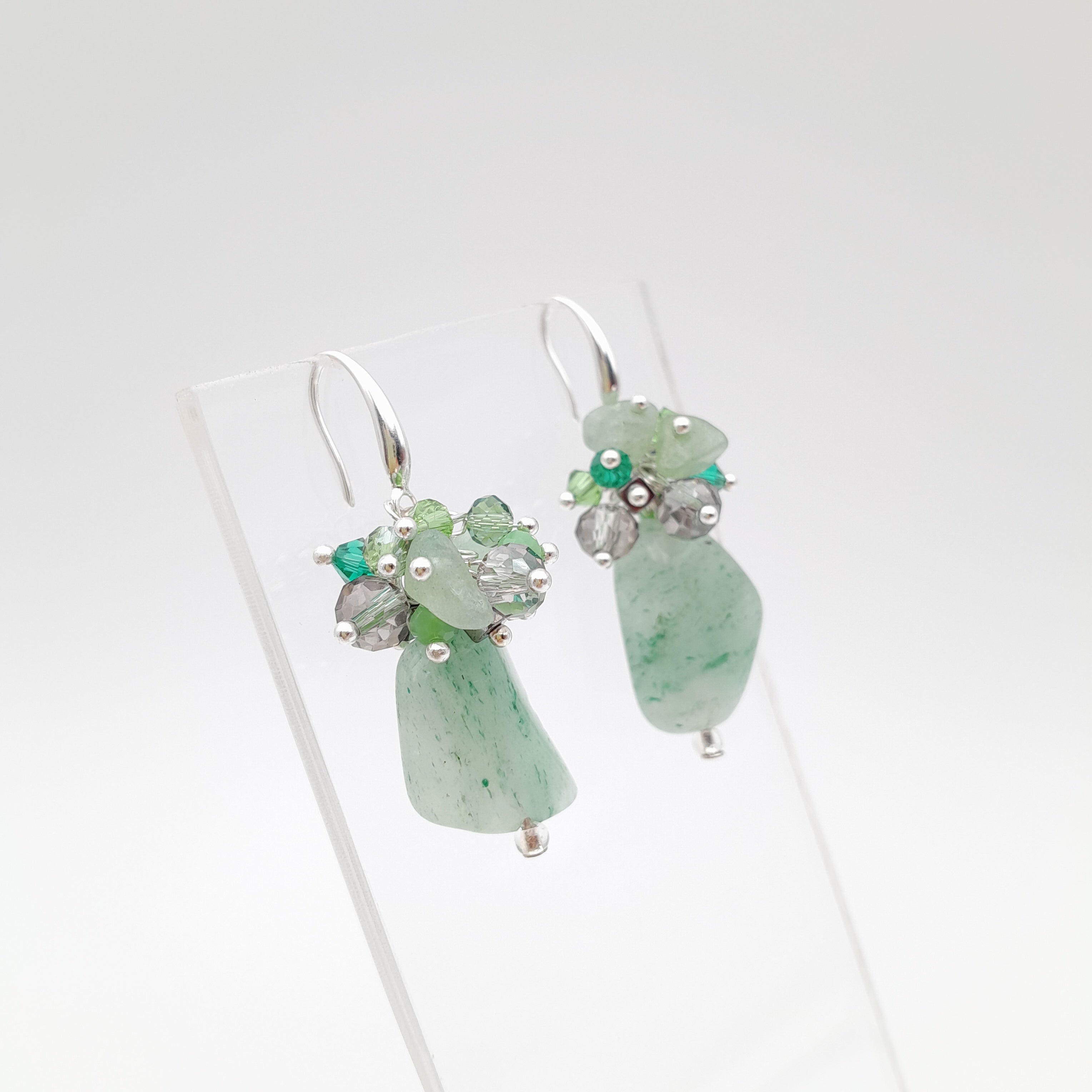 Gemstone Drop Earrings - Aventurine