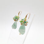 Gemstone Drop Earrings - Aventurine