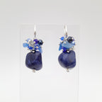 Gemstone Drop Earrings - Sodalite