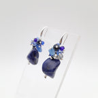 Gemstone Drop Earrings - Sodalite