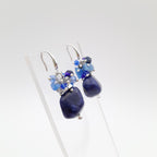 Gemstone Drop Earrings - Sodalite