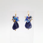 Gemstone Drop Earrings - Sodalite