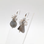 Gemstone Drop Earrings - Labradorite