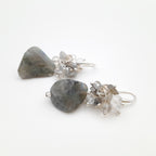 Gemstone Drop Earrings - Labradorite