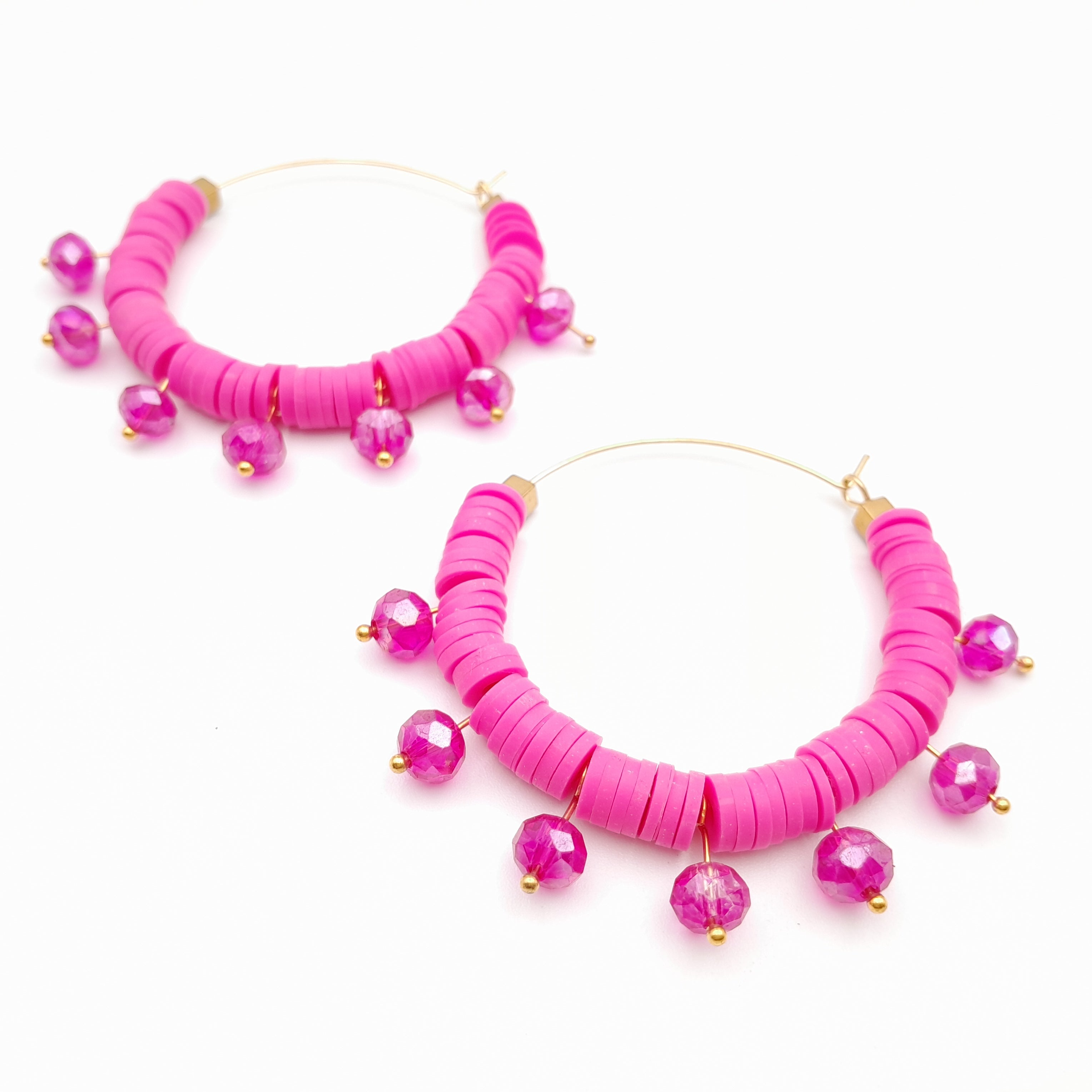 Halo Hoops - Hot Pink