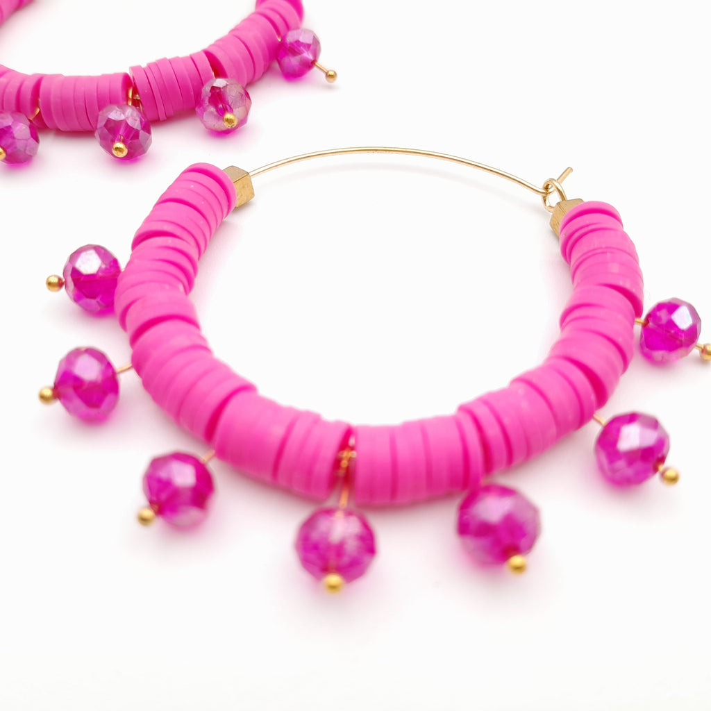 Halo Hoops - Hot Pink