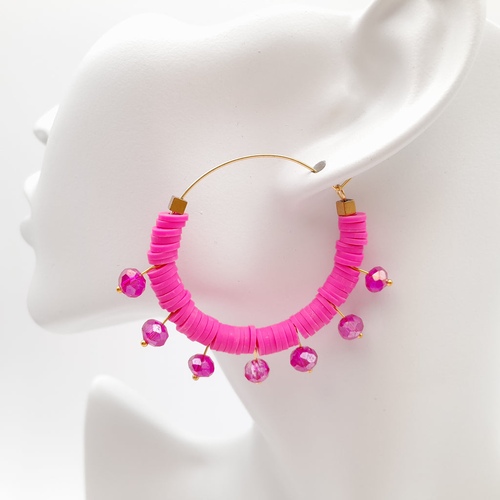 Halo Hoops - Hot Pink